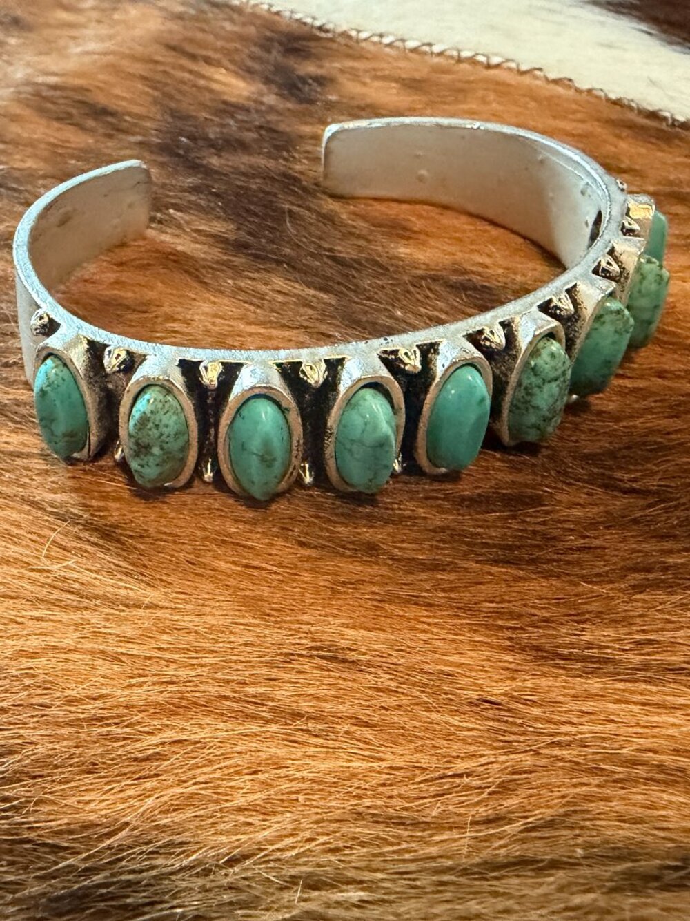 Western Turquoise Cuff Bracelet